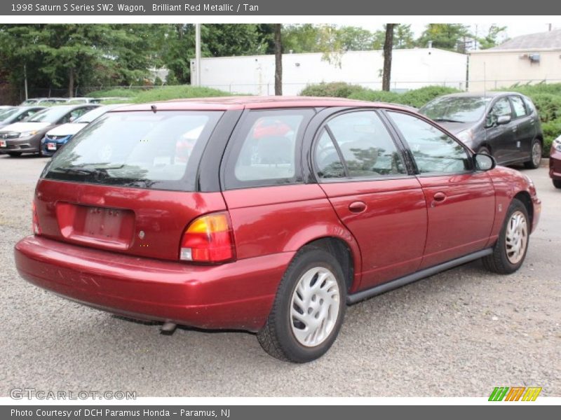 Brilliant Red Metallic / Tan 1998 Saturn S Series SW2 Wagon
