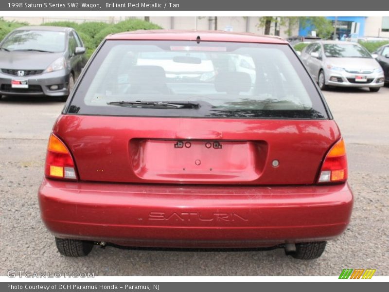 Brilliant Red Metallic / Tan 1998 Saturn S Series SW2 Wagon