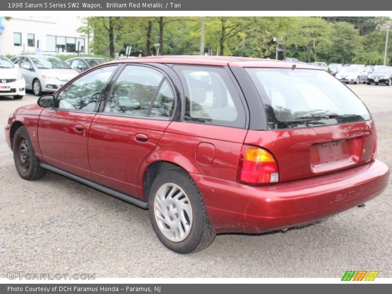 Brilliant Red Metallic / Tan 1998 Saturn S Series SW2 Wagon