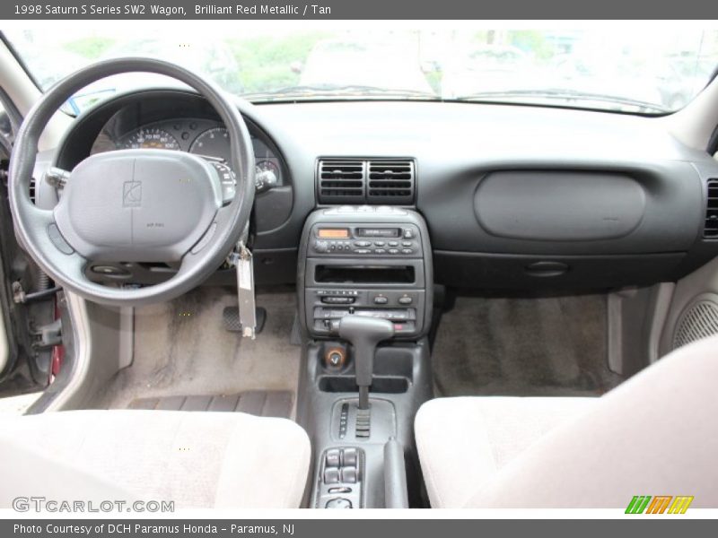 Brilliant Red Metallic / Tan 1998 Saturn S Series SW2 Wagon