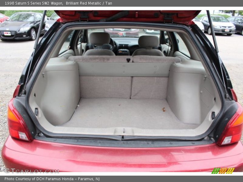 Brilliant Red Metallic / Tan 1998 Saturn S Series SW2 Wagon