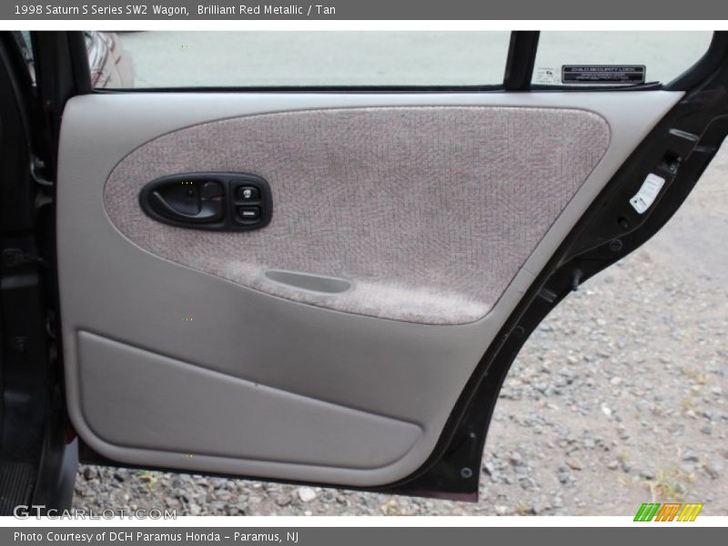 Brilliant Red Metallic / Tan 1998 Saturn S Series SW2 Wagon