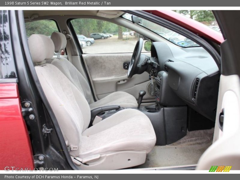 Brilliant Red Metallic / Tan 1998 Saturn S Series SW2 Wagon