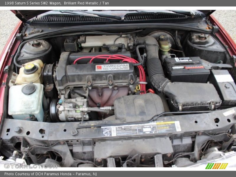 Brilliant Red Metallic / Tan 1998 Saturn S Series SW2 Wagon