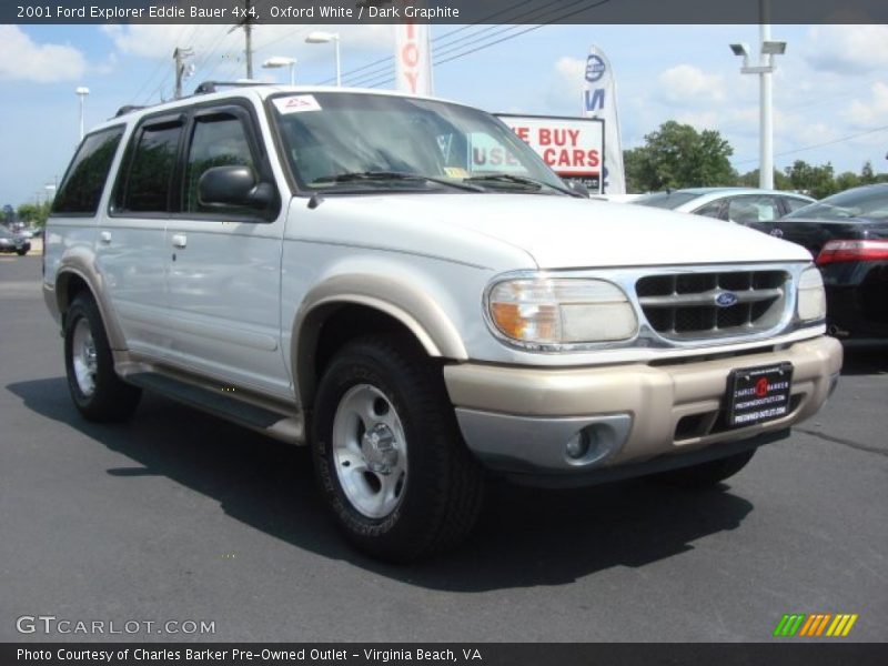Oxford White / Dark Graphite 2001 Ford Explorer Eddie Bauer 4x4