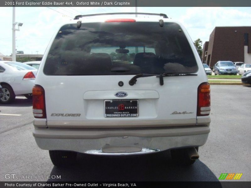 Oxford White / Dark Graphite 2001 Ford Explorer Eddie Bauer 4x4