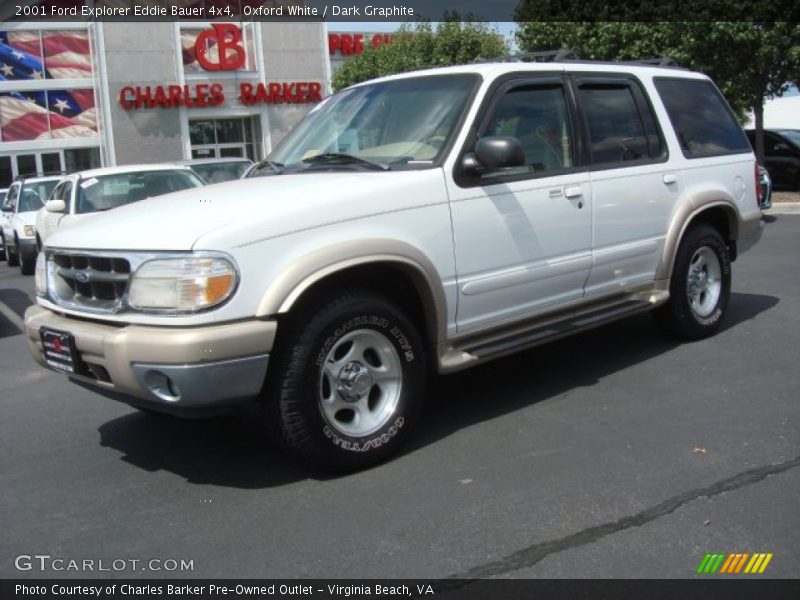 Oxford White / Dark Graphite 2001 Ford Explorer Eddie Bauer 4x4
