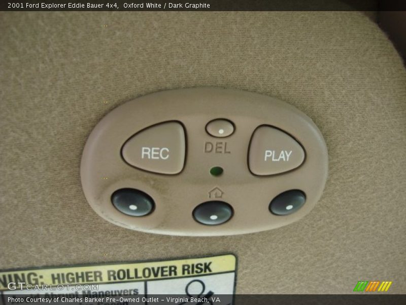 Controls of 2001 Explorer Eddie Bauer 4x4
