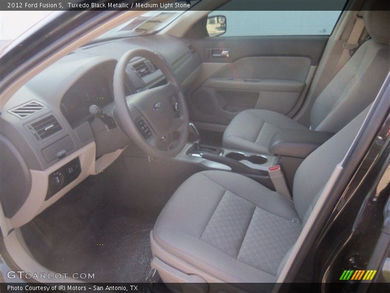 Tuxedo Black Metallic / Medium Light Stone 2012 Ford Fusion S