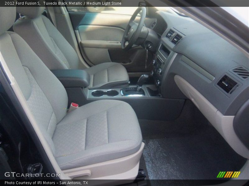 Tuxedo Black Metallic / Medium Light Stone 2012 Ford Fusion S