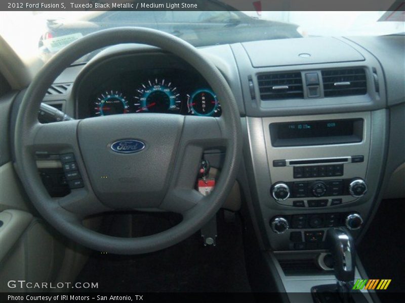 Tuxedo Black Metallic / Medium Light Stone 2012 Ford Fusion S
