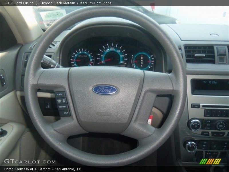 Tuxedo Black Metallic / Medium Light Stone 2012 Ford Fusion S