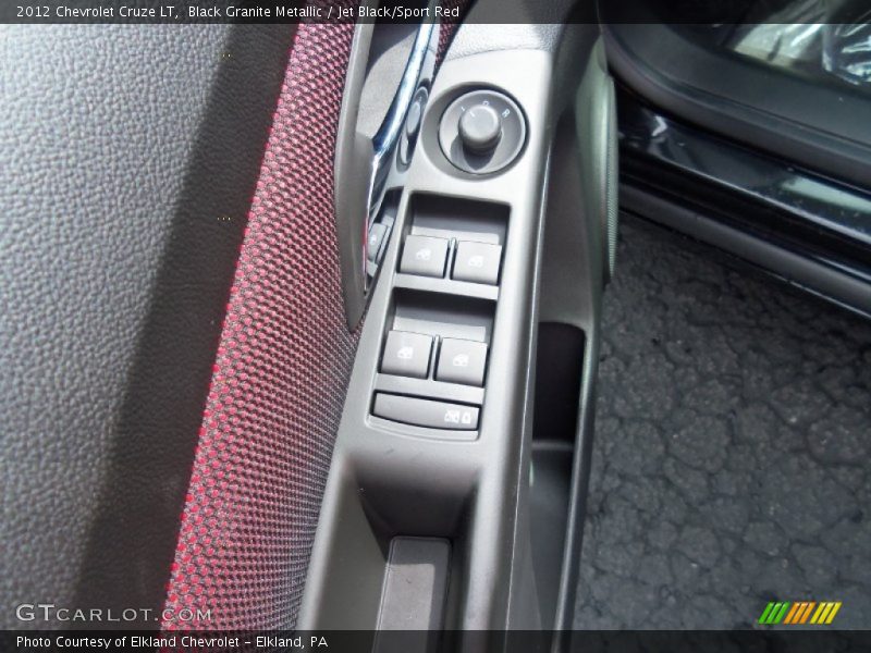 Black Granite Metallic / Jet Black/Sport Red 2012 Chevrolet Cruze LT