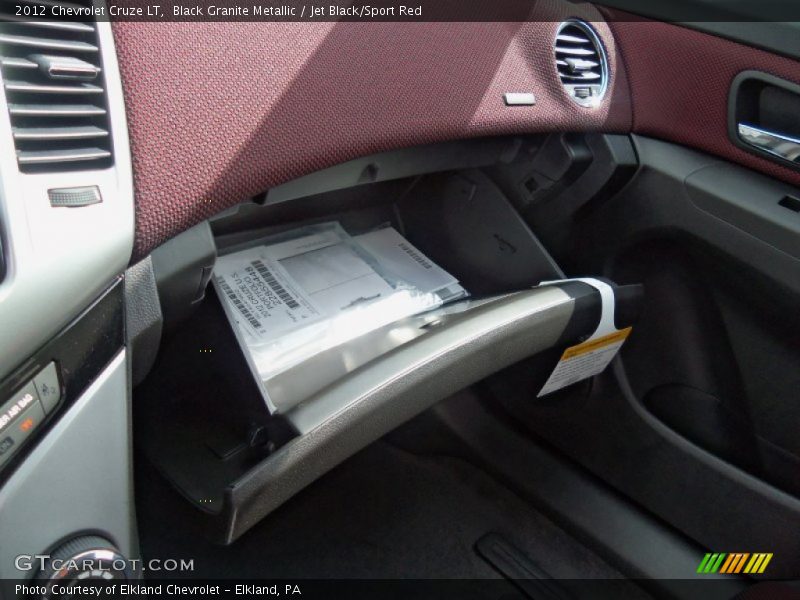 Black Granite Metallic / Jet Black/Sport Red 2012 Chevrolet Cruze LT