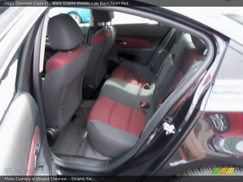 Black Granite Metallic / Jet Black/Sport Red 2012 Chevrolet Cruze LT