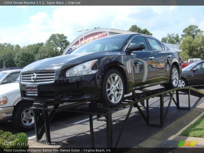 Super Black / Charcoal 2009 Nissan Maxima 3.5 S