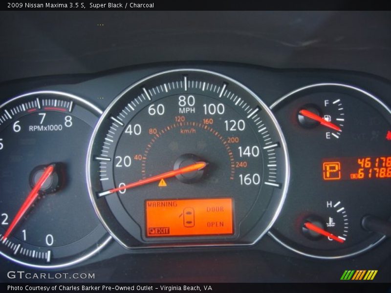 Super Black / Charcoal 2009 Nissan Maxima 3.5 S