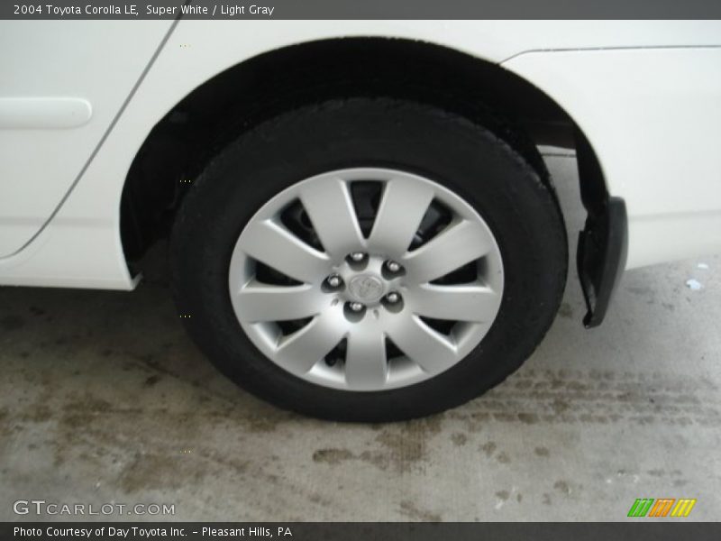 Super White / Light Gray 2004 Toyota Corolla LE