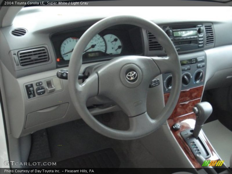 Super White / Light Gray 2004 Toyota Corolla LE