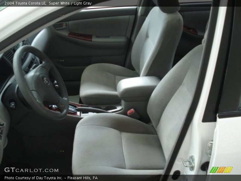 Super White / Light Gray 2004 Toyota Corolla LE