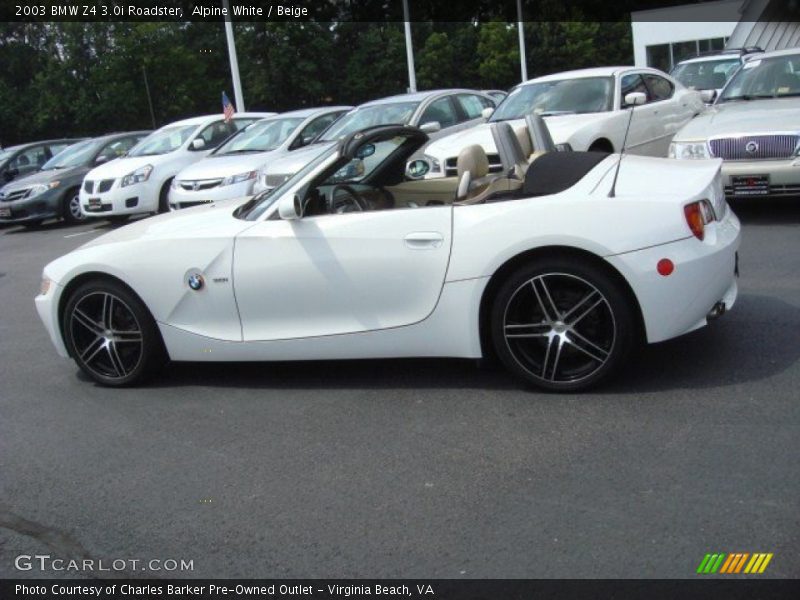 Alpine White / Beige 2003 BMW Z4 3.0i Roadster