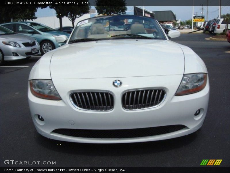 Alpine White / Beige 2003 BMW Z4 3.0i Roadster