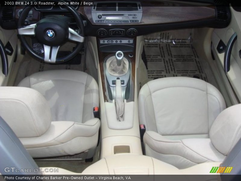 Alpine White / Beige 2003 BMW Z4 3.0i Roadster