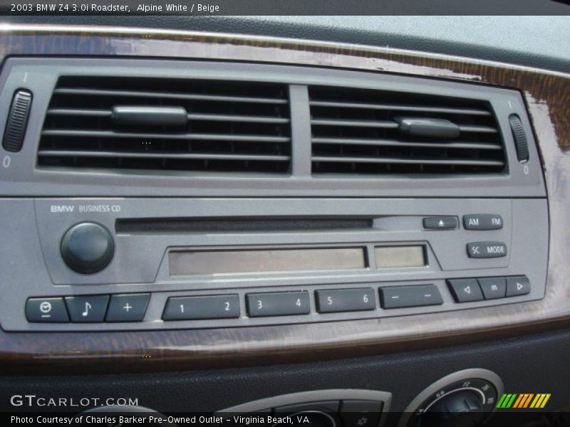 Controls of 2003 Z4 3.0i Roadster