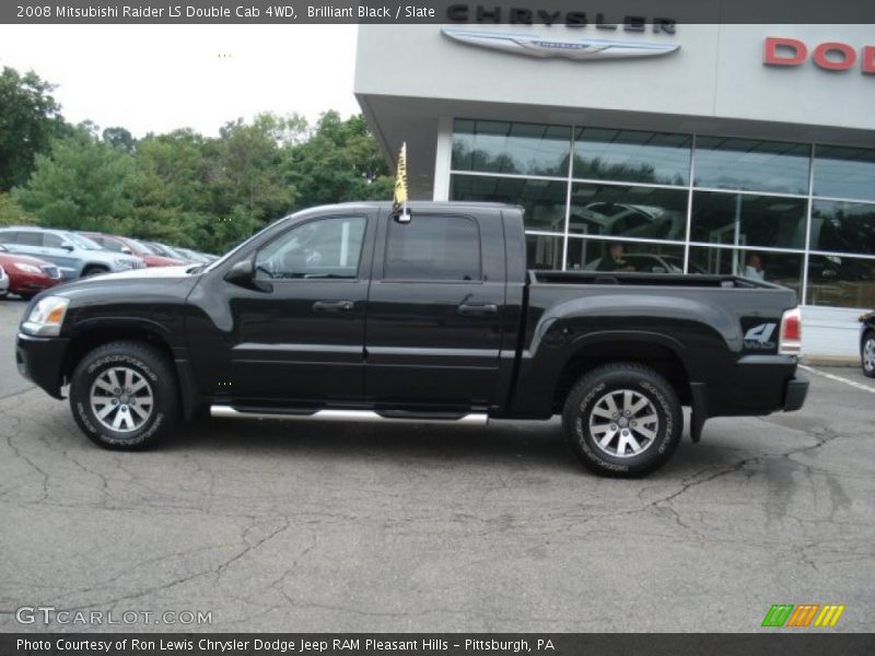 Brilliant Black / Slate 2008 Mitsubishi Raider LS Double Cab 4WD