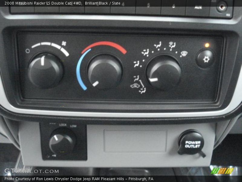 Brilliant Black / Slate 2008 Mitsubishi Raider LS Double Cab 4WD