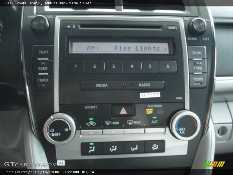 Attitude Black Metallic / Ash 2012 Toyota Camry L