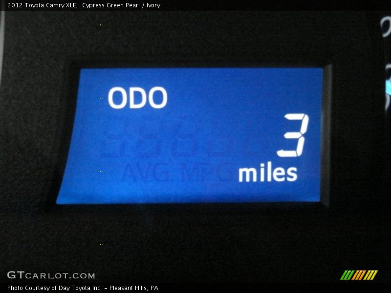 Cypress Green Pearl / Ivory 2012 Toyota Camry XLE