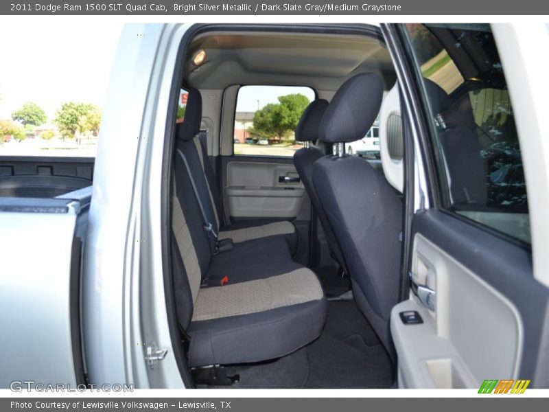 Bright Silver Metallic / Dark Slate Gray/Medium Graystone 2011 Dodge Ram 1500 SLT Quad Cab