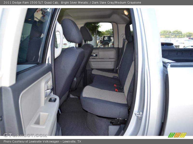 Bright Silver Metallic / Dark Slate Gray/Medium Graystone 2011 Dodge Ram 1500 SLT Quad Cab