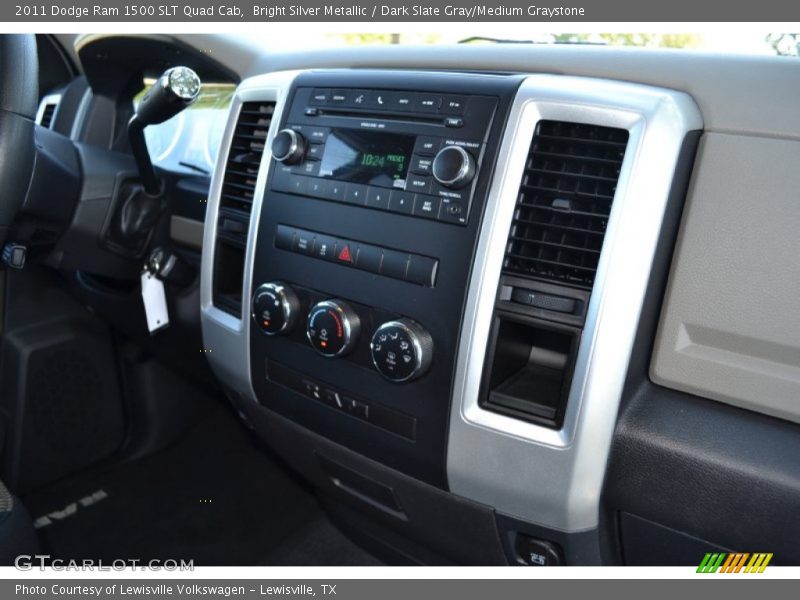 Bright Silver Metallic / Dark Slate Gray/Medium Graystone 2011 Dodge Ram 1500 SLT Quad Cab