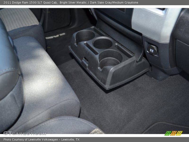 Bright Silver Metallic / Dark Slate Gray/Medium Graystone 2011 Dodge Ram 1500 SLT Quad Cab
