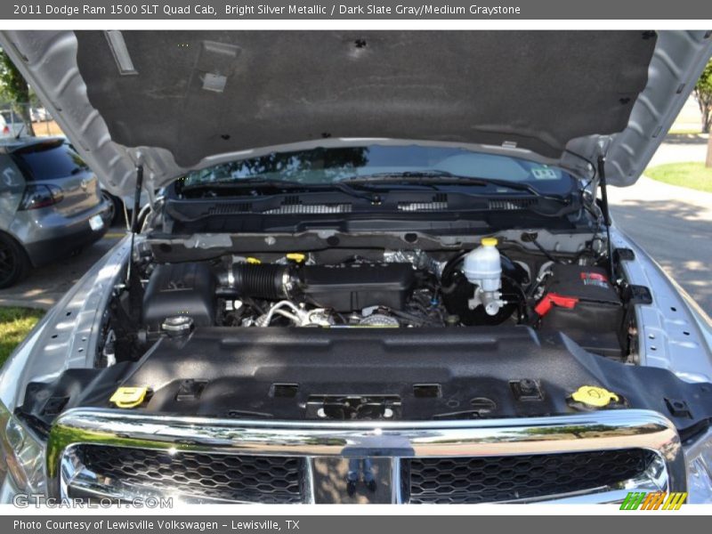 Bright Silver Metallic / Dark Slate Gray/Medium Graystone 2011 Dodge Ram 1500 SLT Quad Cab