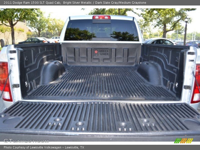 Bright Silver Metallic / Dark Slate Gray/Medium Graystone 2011 Dodge Ram 1500 SLT Quad Cab
