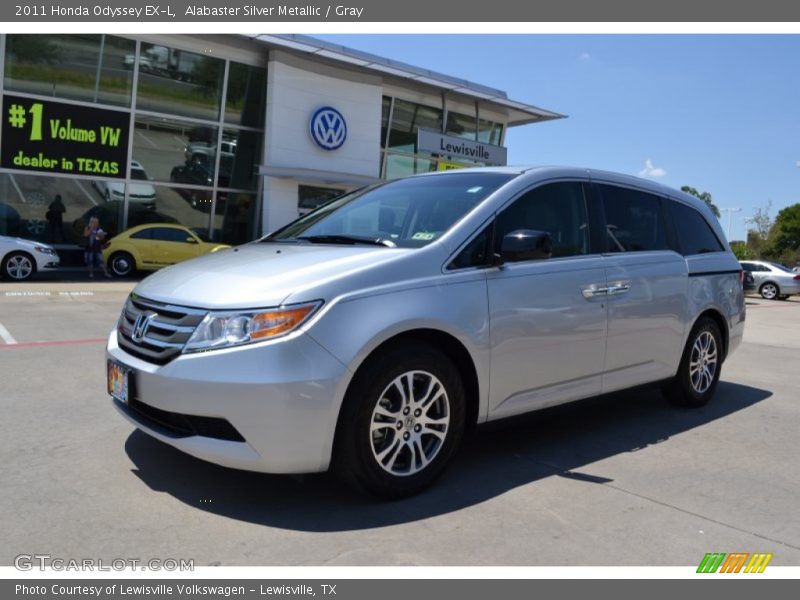 Alabaster Silver Metallic / Gray 2011 Honda Odyssey EX-L