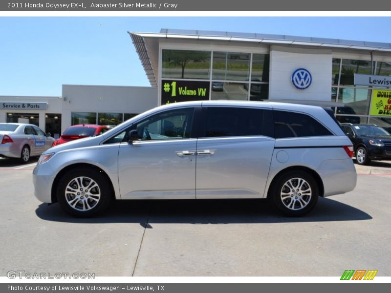 Alabaster Silver Metallic / Gray 2011 Honda Odyssey EX-L