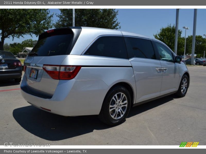 Alabaster Silver Metallic / Gray 2011 Honda Odyssey EX-L