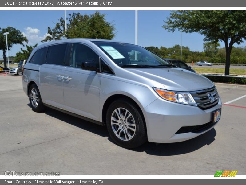 Alabaster Silver Metallic / Gray 2011 Honda Odyssey EX-L