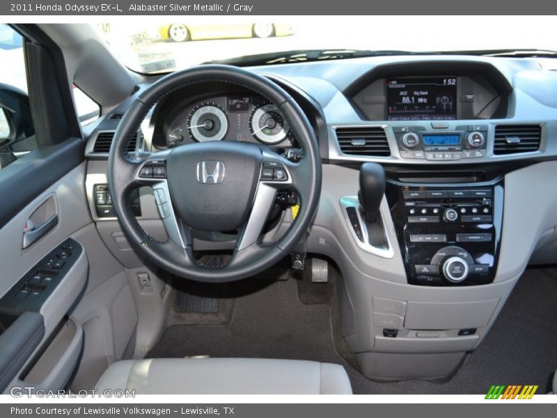 Alabaster Silver Metallic / Gray 2011 Honda Odyssey EX-L