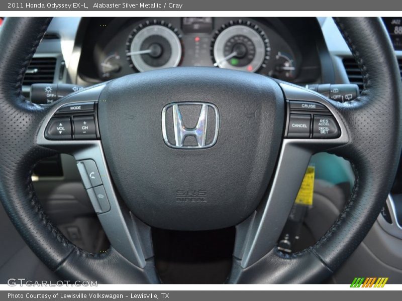 Alabaster Silver Metallic / Gray 2011 Honda Odyssey EX-L