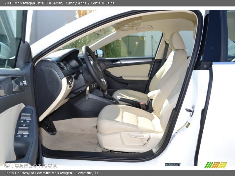 Candy White / Cornsilk Beige 2013 Volkswagen Jetta TDI Sedan