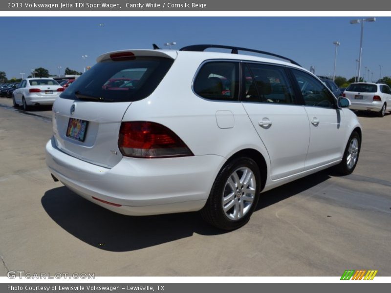 Candy White / Cornsilk Beige 2013 Volkswagen Jetta TDI SportWagen