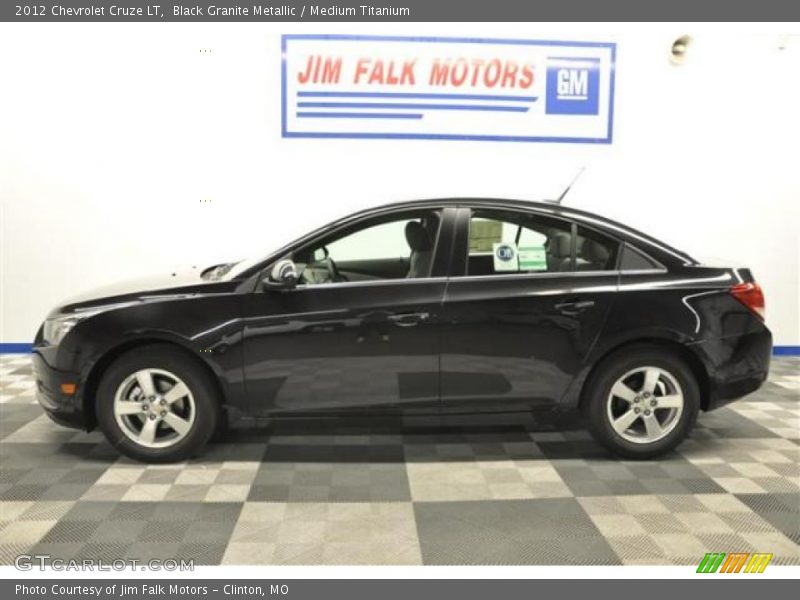 Black Granite Metallic / Medium Titanium 2012 Chevrolet Cruze LT