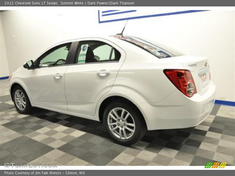Summit White / Dark Pewter/Dark Titanium 2012 Chevrolet Sonic LT Sedan