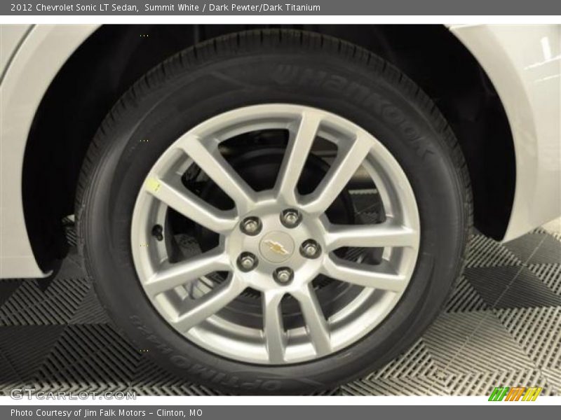Summit White / Dark Pewter/Dark Titanium 2012 Chevrolet Sonic LT Sedan