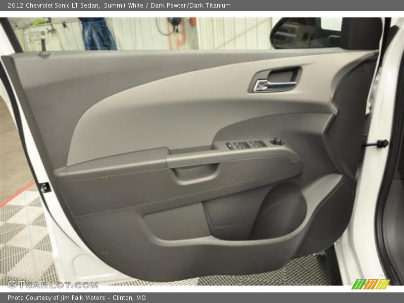 Summit White / Dark Pewter/Dark Titanium 2012 Chevrolet Sonic LT Sedan